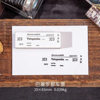 Vintage Travel Ticket Scrapbooking Stamps