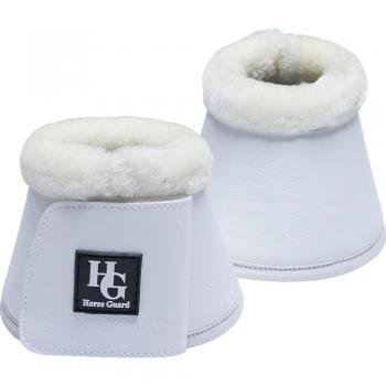 Ava Bell Fur-Trimmed White Horse Guard Shoes – M