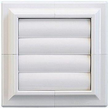 Grille PVC First Plast 140 × 140 mm avec volets mobiles pour sortie d'air – applique