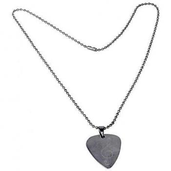 Collier en acier inoxydable avec chaîne pour instrument de musique pour hommes et femmes