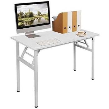 Studio Mobile 100x60cm: Scrivania Pieghevole con Acciaio e Legno