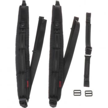 Adjustable Black Accordion Shoulder Straps for 16-120 Bass (2-Pack)
