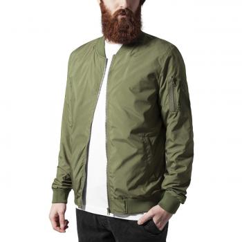 Men's Light Bomber Jacket by Urban Classics in Pink