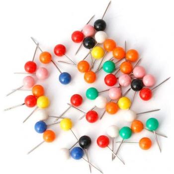 50-Piece Metal Pin Set for Office & School