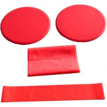 3 Pcs Yoga Resistance Ring and Sliding Plate Set