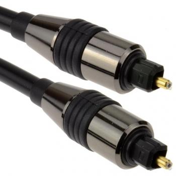 Kenable PRO Chrome TOSLink Optical Audio Cable 1m