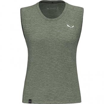 SALEWA Damen Tanktop Eagle Minilogo, Oliv, Größe 36