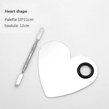 Juego de paleta de acero inoxidable para maquillaje