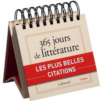 Calendrier Gallimard 365 jours de la littérature