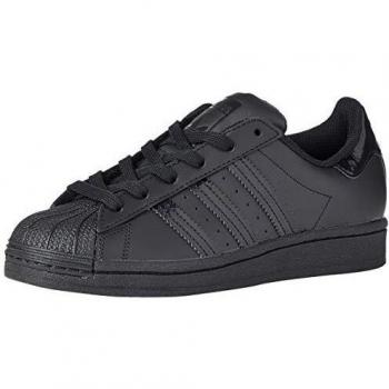 Adidas Unisex Kinder Superstar J Sneakers für Jungen und Mädchen in Core Black
