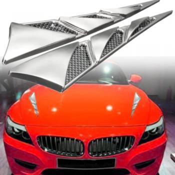 2PCS Car Hood Air Flow Stickers