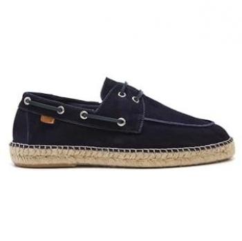 Alpargatas de Hombre Lois en Piel con Suela de Yute Natural