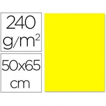 CSP LIDERPAPEL Cartulina liderpapel 50x65 cm 240g/m2 amarillo paquete de 25 unidades