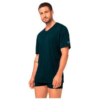 Super.natural Sierra 140 Herren T-Shirt V-Ausschnitt XXL Schwarz/Blau