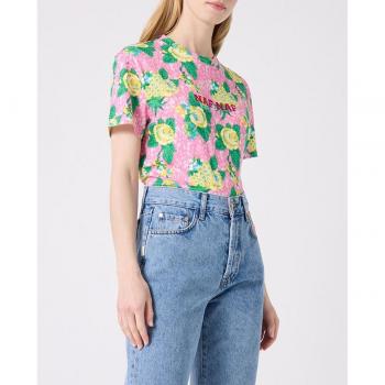 Camiseta Naf Naf de manga corta con estampado floral rosa S