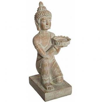 Kunstharz Buddha kniend