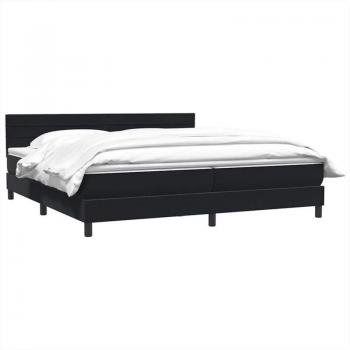Matrassino Box Spring Nero 180x210 cm in Taffetà