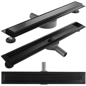 Black Linear Drain REA Neox Pro 80