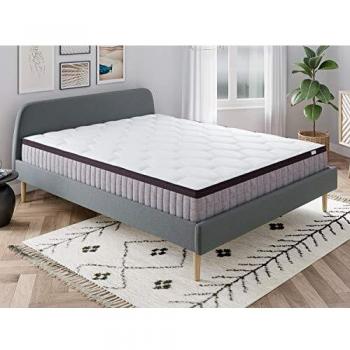 Lit & Matelas Spring Memo Royal 180x200 – Design Gris Sombre