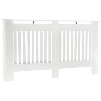 Toboli Cache-radiateur – Blanc – 152 x 19 x 82 cm – en MDF – Couverture protège-chauffage