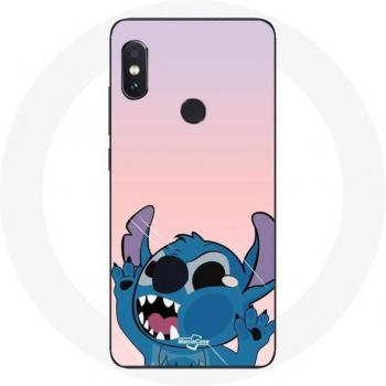 Coque Xiaomi Redmi Note 5 AI Dual Camera Stitch fond rose