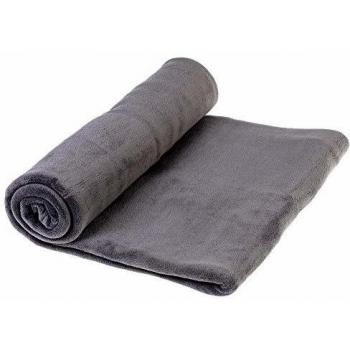Plaid microfibre 180 x 230 cm gris foncé