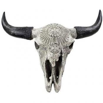 Buffalo Skull Art Piece