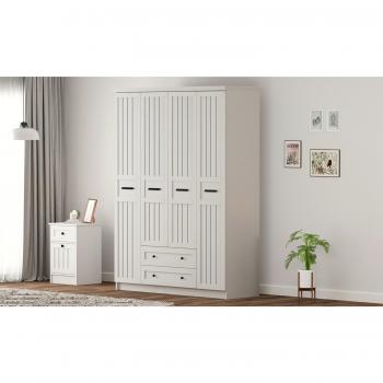 EVUHOME Vienna xl 4 Door 2 Drawer Wardrobe
