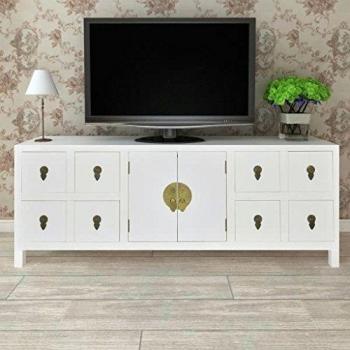 VidaXL Asian Wooden Sideboard with 8 Drawers and 2 Doors