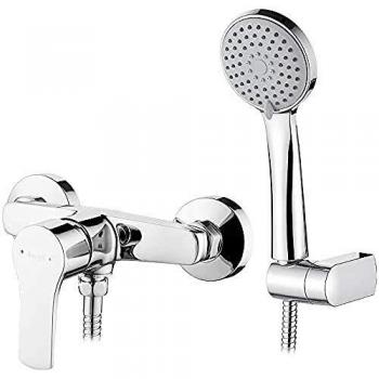 Ibergrif M12057, Mitigeur Douche avec Tête de Douche et Flexible de Douche e