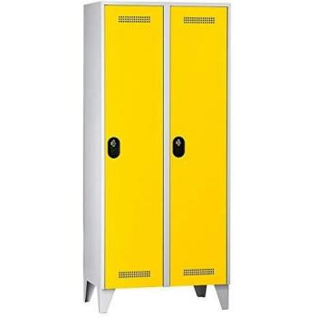 Armadio Wolf 1700 mm grigio chiaro e giallo zinco