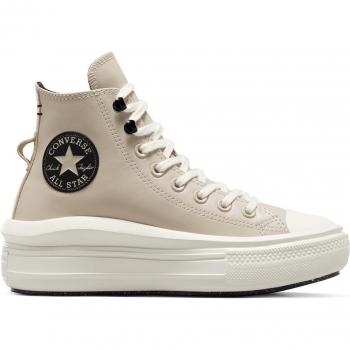 Beige Converse Ctas Move Platform High Women's Shoes