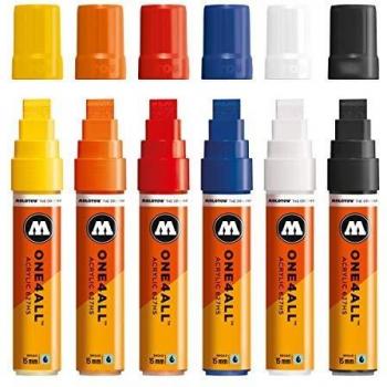 Set de Marcadores Molotow One4All 15mm 6 Piezas