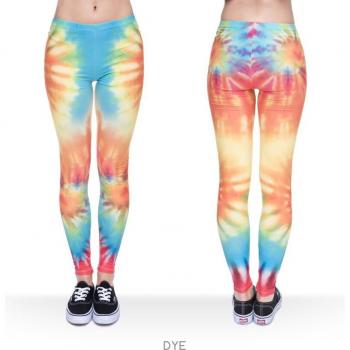 Pantalones slim fit mujer con estampado ombre