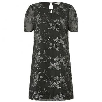 Robe brodée en sequins Yumi Yumi Noir EU 42 (UK 14)