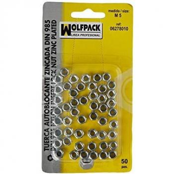 Wolfpack Tuerca Autoblocante M05 DIN985 (50 Piezas)