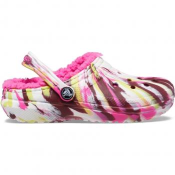 Zoccoli Crocs Marmorizzati Rosa Elettrico / Multicolore EU 20-21