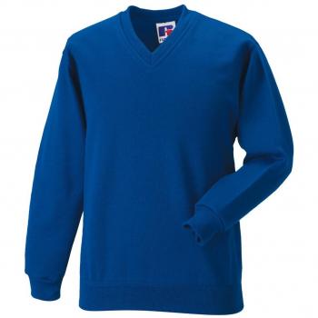 Schoolgear Kids V Neck Hoodie – Royal Blue, 7‑8