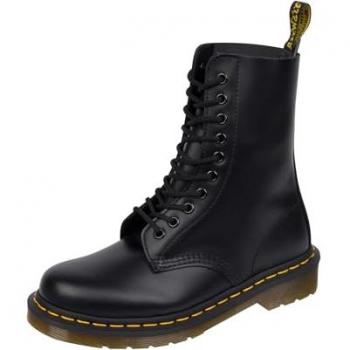Dr. Martens 1490 Virginia Bottes en Cuir Noir, Taille 43