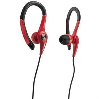 Auriculares Deportivos Elbe AU-107-MIC/ con Microfono/ Jack 3.5/ Rojo y Negro