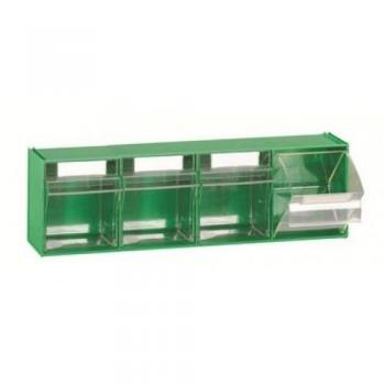 Cassettiera multifunzione Madia 4 con 4 cassetti in verde plastico