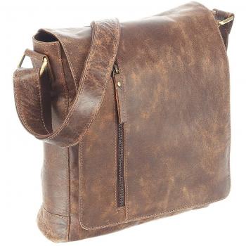 Harold's Crunchy Leather Bag 27 cm Brown