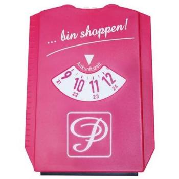 Parkscheibe Tussi on Tour ... bin shoppen ! mit Eiskratzer (nicht StVO-gerecht)