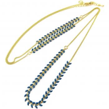 Wheat Ear Boho Necklace 94cm