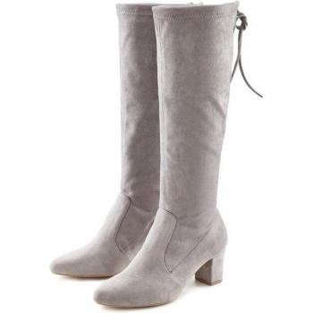 Lascana Slip-On Stiefel für Damen, grau, Gr. 41