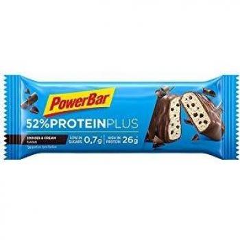 PowerBar Protein Plus 52% Low Sugar Cookies & Cream Bars Case of 24