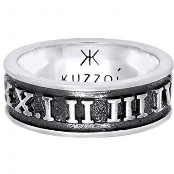 Zahlen Anello Kuzzoi Nero Argento