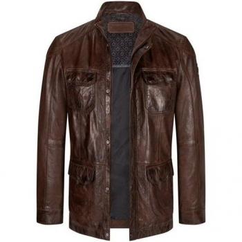 Milestone Lammnappa Lederjacke für Herren