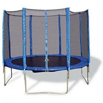Trampoline Lukas modèle 2013 bleu avec filet de protection