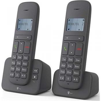 Telekom Sinus CA 37 duo anthrazit schnurloses Telefon mit AB